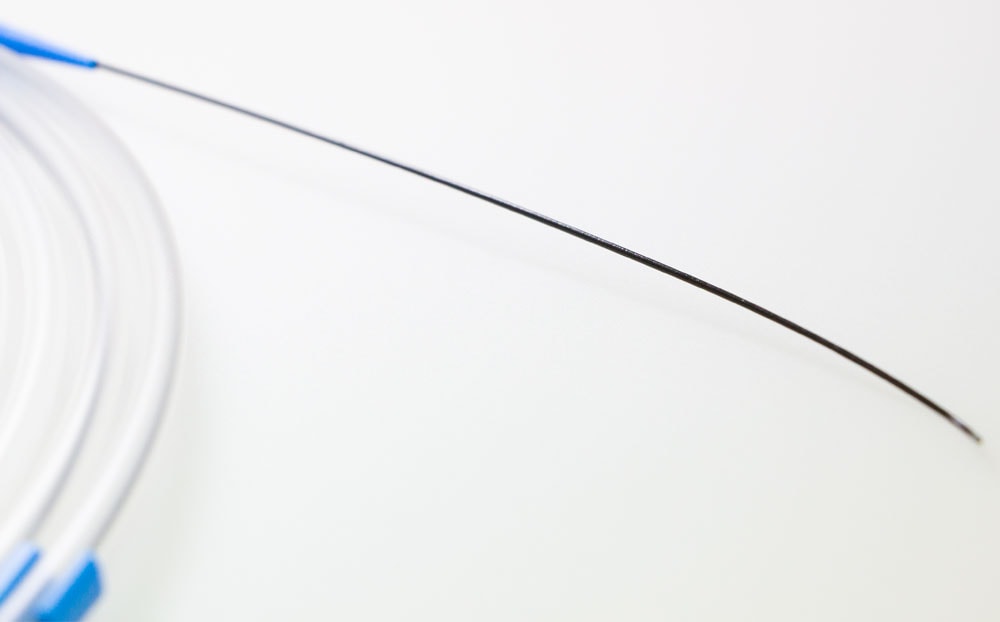 a close up of a needle